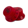 thumbnail image 2 of Allparts PK-0153 Set of 2 Plastic Tone Knobs for Stratocaster, Green, 2 of 11