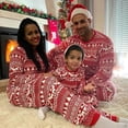 thumbnail image 4 of Conjunto de pijamas navideños a juego para la familia, ropa de dormir clásica con estampado de alce rojo para adultos, papá, padre, madre, niños y bebés, 4 of 4