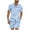 Sky Blue, variant on VBTAPA Clearance Sale! Men's 2 Piece Hawaiian Outfits Short Sleeve Button Down Shirt and Shorts Set Beach Tracksuits Green M
