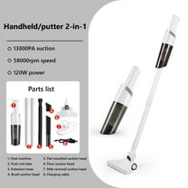 AuroraX Hand Held Handheld Vacuum Cleaner,Pet Hair Portable for Hard Floor Wet Dry Stick Vacuum,Strong Suction USB Charging(White)