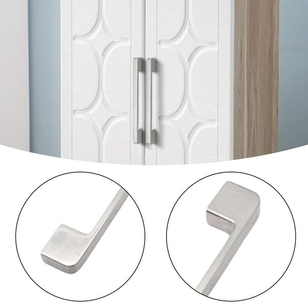 Tirador de armario moderno Tirador de armario liso para decoración del hogar (plata 128 mm) Ndcxsfigh Para estrenar