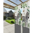 thumbnail image 3 of nqOlkjepod Outdoor Curtains for Patio Waterproof, Tropical Zebra Butterfly Outdoor Privacy Panels Grommet, Watercolor Summer Palm Leaf Blackout Outside Curtains for Porch/Cabana 54"x95", 1 Panel, 3 of 8
