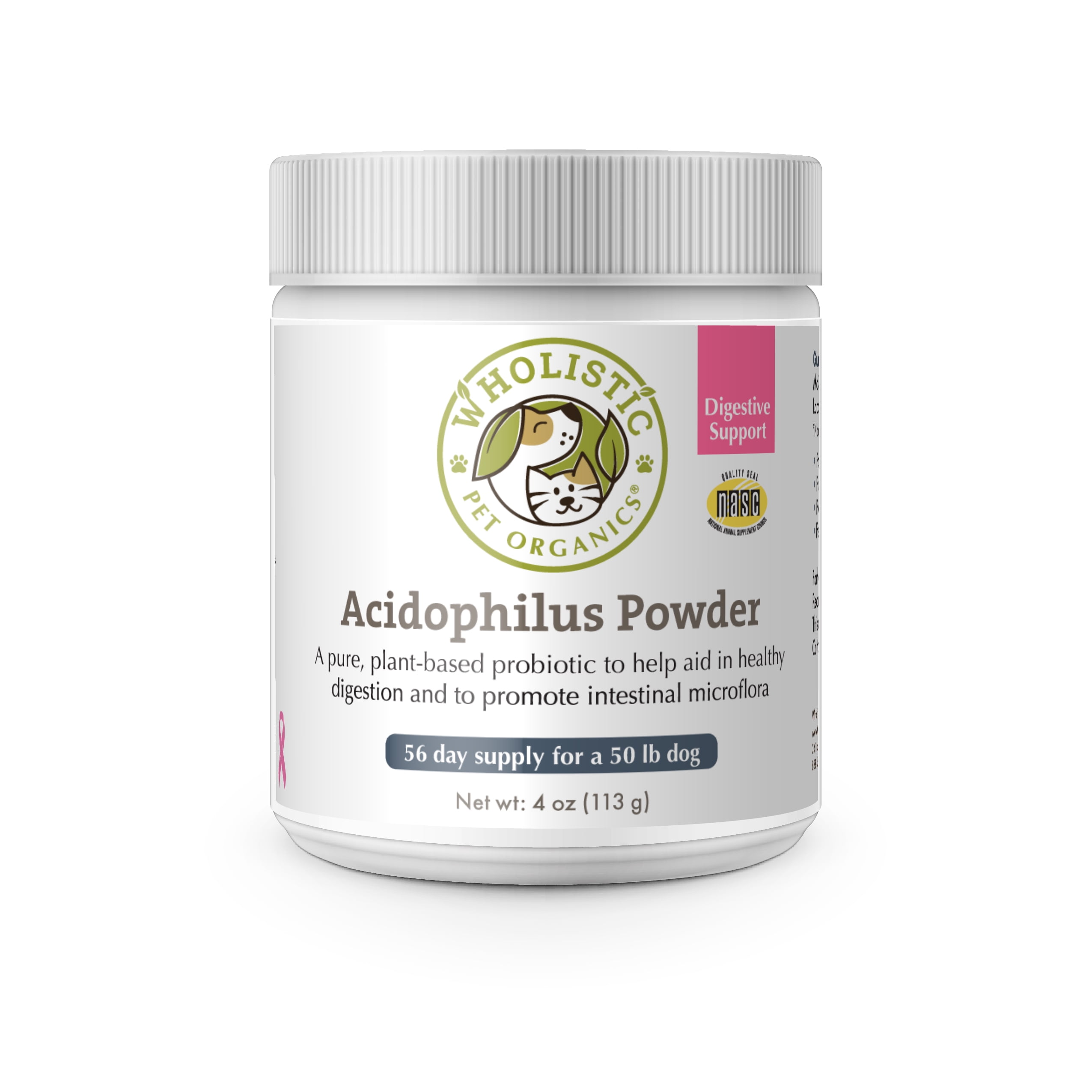 Wholistic Pet Organics Acidophilus Sensitive Digestion Dog Supplement