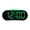 Black shel green, variant on Multifunctional Bedside Clock With Soft Glowing Night Light Two Alarms Temperature Display For Girls Bedroom