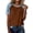 Brown, variant on Everyday Wear Casual T-Shirt for Women Fashion Bold Stitching Patchwork Denim Crew Neck Short Sleeve Tee Versatile Daily Loose Fit Blouse Summer Tops for Women(Color Purple Size 2XL)