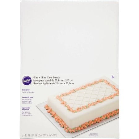 Wilton Cake Board/Platter, Rectangle, 10 x 14", 6 Ct