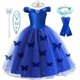 thumbnail image 1 of Disfraz de princesa cenicienta de Disney para niñas, vestido de tutú de tul, ropa de fiesta de Halloween y cumpleaños, 2-10T Fivean unisex, 1 of 2