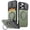 Green, variant on For iPhone 17 Pro Max Case with Card Holder & Kickstand & Slide Camera Lens Cover & Camera Stand & Wallet, Heavy Duty Rugged Phone Case Cover