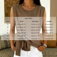 thumbnail image 4 of Arlun Womens Linen Wrap Tank Tops 2026 Ruched Tie Side Sleeveless Crew Neck Shirt Casual Summer Beach Blouse Elegant Solid Color Lightweight Comfy Going out Top 1-Black S, 4 of 5