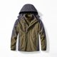 thumbnail image 3 of Parka impermeable para exteriores para hombres y mujeres, conjuntos de dos piezas, conjunto de abrigo de invierno cálido 3 en 1 para acampar y hacer senderismo, chaquetas a prueba de viento, 3 of 5