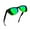 01-Gradient Black/Green, variant on Polarized Sunglasses For Man & Women 100% UV Blocking Vintage Retro Rectangle Mirrored Lens Sunglasses For Driving (Gradient Black/Green)