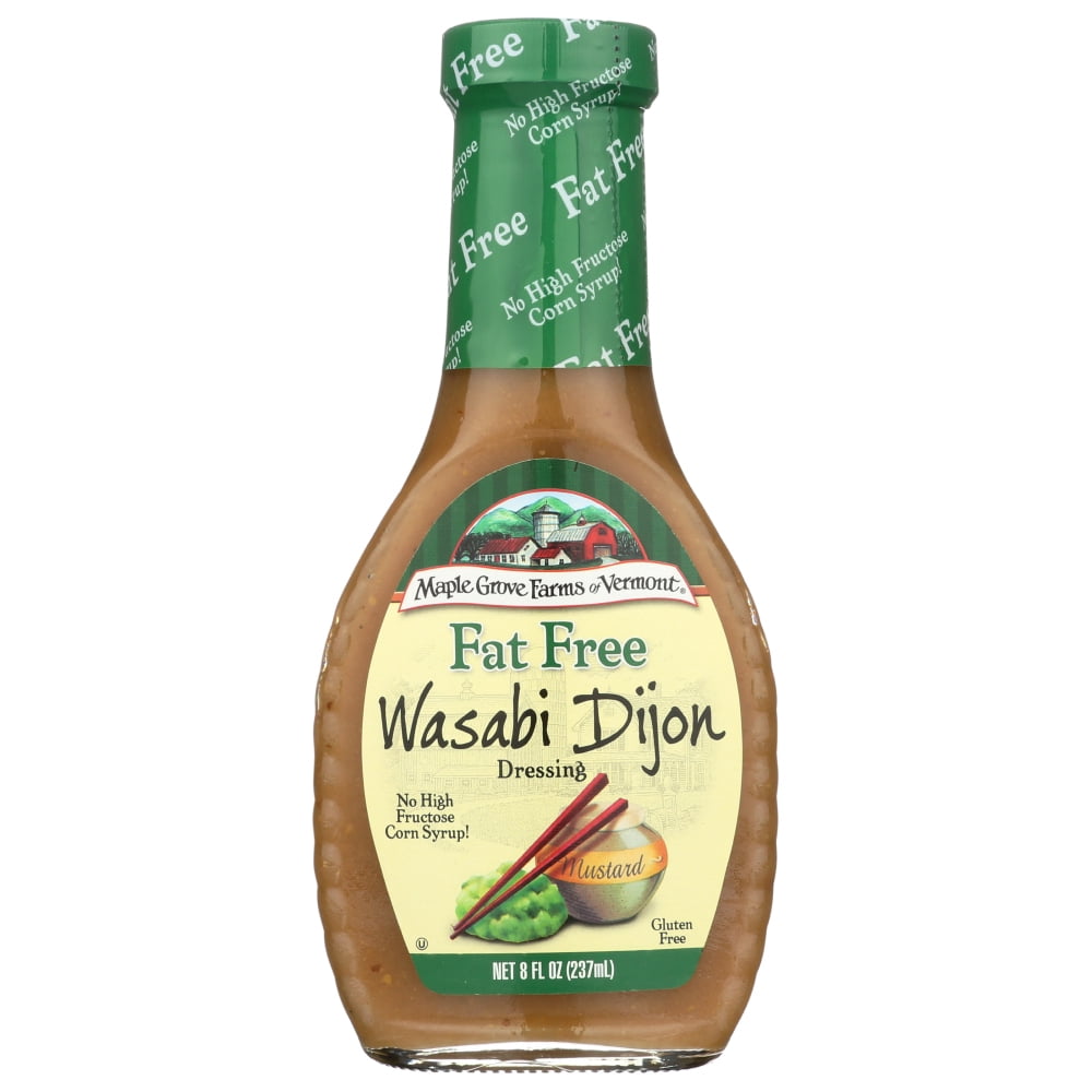 Maple Grove Farms Fat Free Wasabi Dijon Salad Dressing, 8 Oz. Walmart
