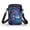 Rainbow Wolf Pattern, variant on HELLHERO Dragonfly and Floral Pattern Shoulder Bag Polyester 2 Zippers for Daily Commute or Casual Outings