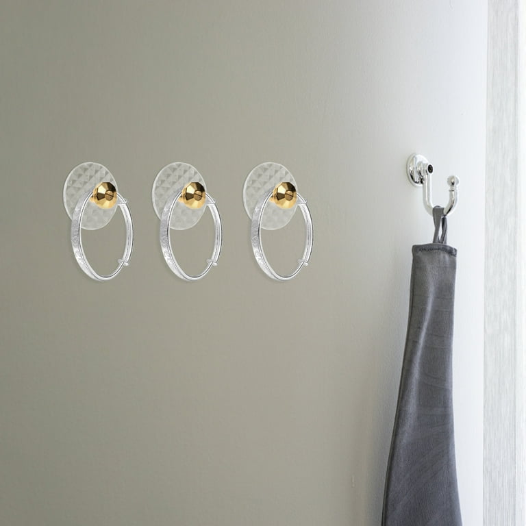 6pcs Wall Hooks for Hanging Adhesive Hooks Diamond Hooks Wall Hangers Wall Jewelry Hooks, Size: 6X6X2.5CM