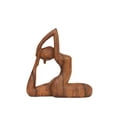 thumbnail image 5 of G6 Collection 8" Wooden Handmade Mini Yoga Figurines, Yoga Pose Statue, Yoga Room Studio Decor, Mindful Home Decor Yogi Gift, Decorative Shelf Decor Objects, Zen Inspired - One-Legged King Pigeon, 5 of 6