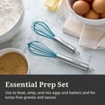 thumbnail image 2 of Farberware Professional Set of 2 Mini Stainless Steel Handled Whisks Multi-Colored, 2 of 10