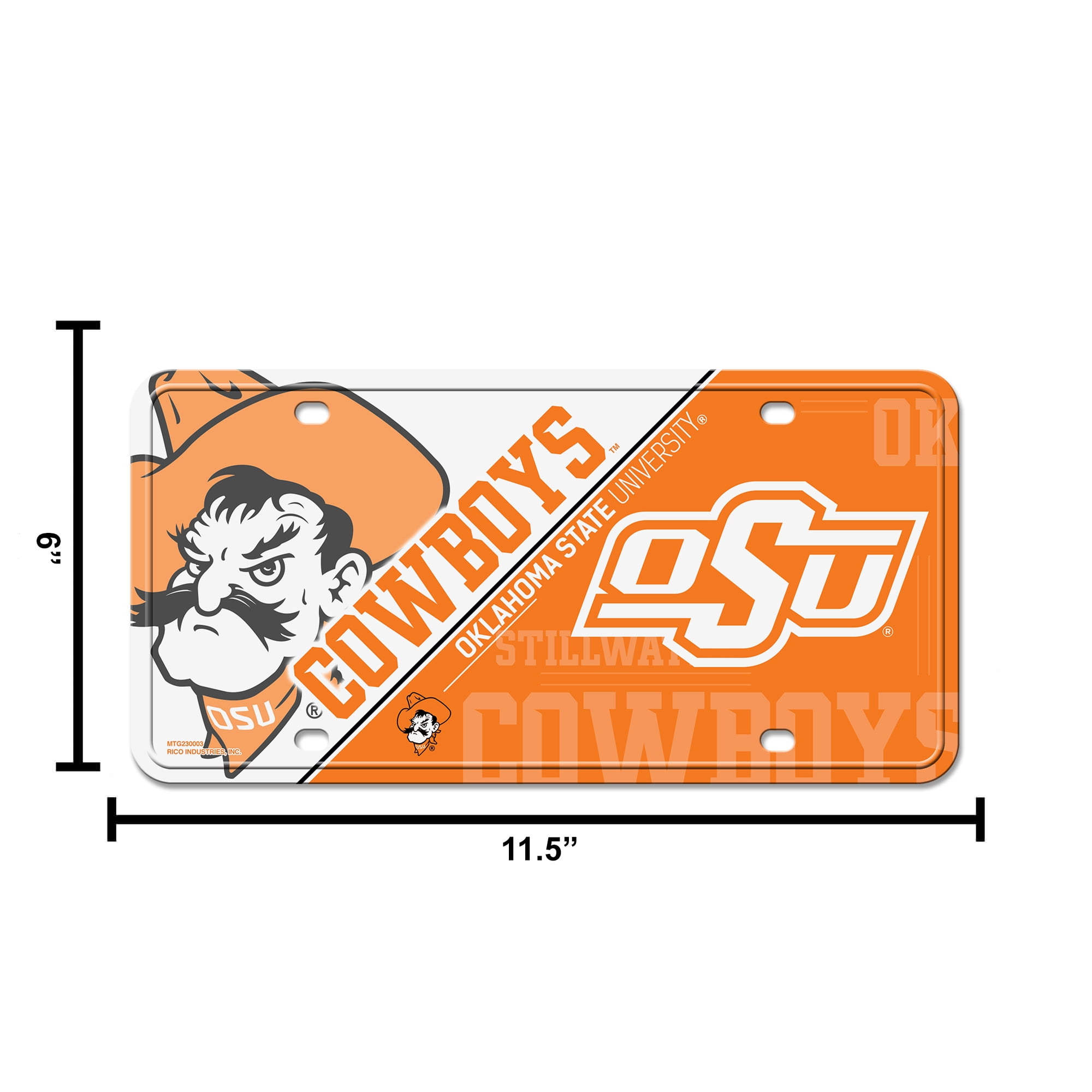 OKLAHOMA STATE METAL TAG