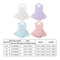 thumbnail image 4 of IBTOM CASTLE Newborn Infant Baby Girls Boho Romper Dress with Headband Floral Lace Sleeveless Jumpsuit Bodysuit Princess Birthday Outfit 9-12 Months White, 4 of 8