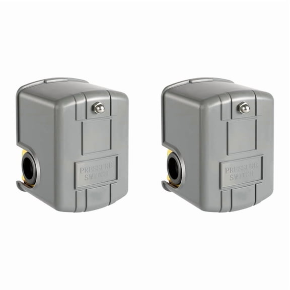 2Pc Pessure Switch for Well Pump, 30-50Psi Water Pressure Switch, 1/4In Female NPT Water Pump Pressure Control Switch