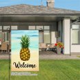 thumbnail image 3 of Remain Unique Pineapple Welcome Linen Garden Flag for Spring Summer Home Outdoor Garden Yard Door Decor 12x18 inch, 3 of 5