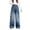 Blue, variant on CPNG Teen Girls Solid Color Baggy Leg Wide Leg Denim Pants Trendy Loose Casual Denim High Waist Cargo Pants(Blue,11-12 Years)