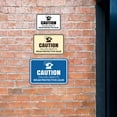 thumbnail image 3 of Signs ByLITA Classic Framed Caution: Falling Objects - Wear Protective Gear Door or Wall Sign Easy Installation | Health And Safety | Building And Warning Sign (Black Gold) - Large, 3 of 8