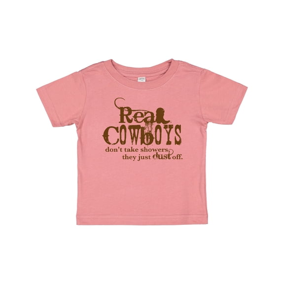 Inktastic Real Cowboys Boys or Girls Baby T-Shirt