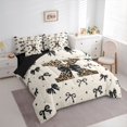 thumbnail image 3 of Feelyou Bow Initial X Bedding Comforter Set 7pcs, Cheetah Leopard Print Full Bedding Set, 3 of 8