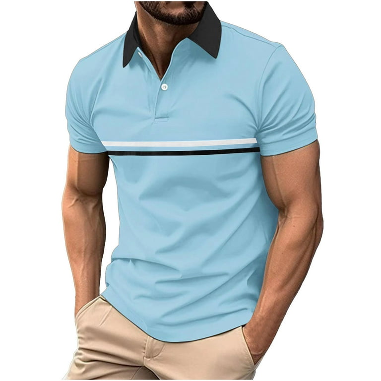Casual Striped Patchwork Turndown Collar Tops Casual Striped Patchwork Turndown Collar Tops
