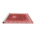 thumbnail image 2 of Ahgly Company Machine Washable Indoor Rectangle Abstract Red Modern Area Rugs, 7' x 9', 2 of 4