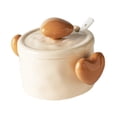 thumbnail image 3 of Cuenco para sopa Macarena Cuenco con tapa Cuenco para fideos 1100 ml Cuenco para ramen Caqui, 3 of 8