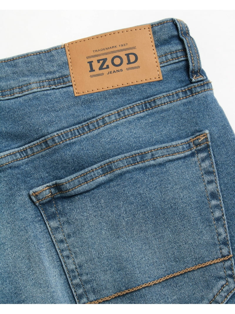 IZOD Men's Sport Flex Stretch Denim Relaxed Fit Straight Leg IZOD Men's Sport Flex Stretch Denim Relaxed Fit Straight Leg