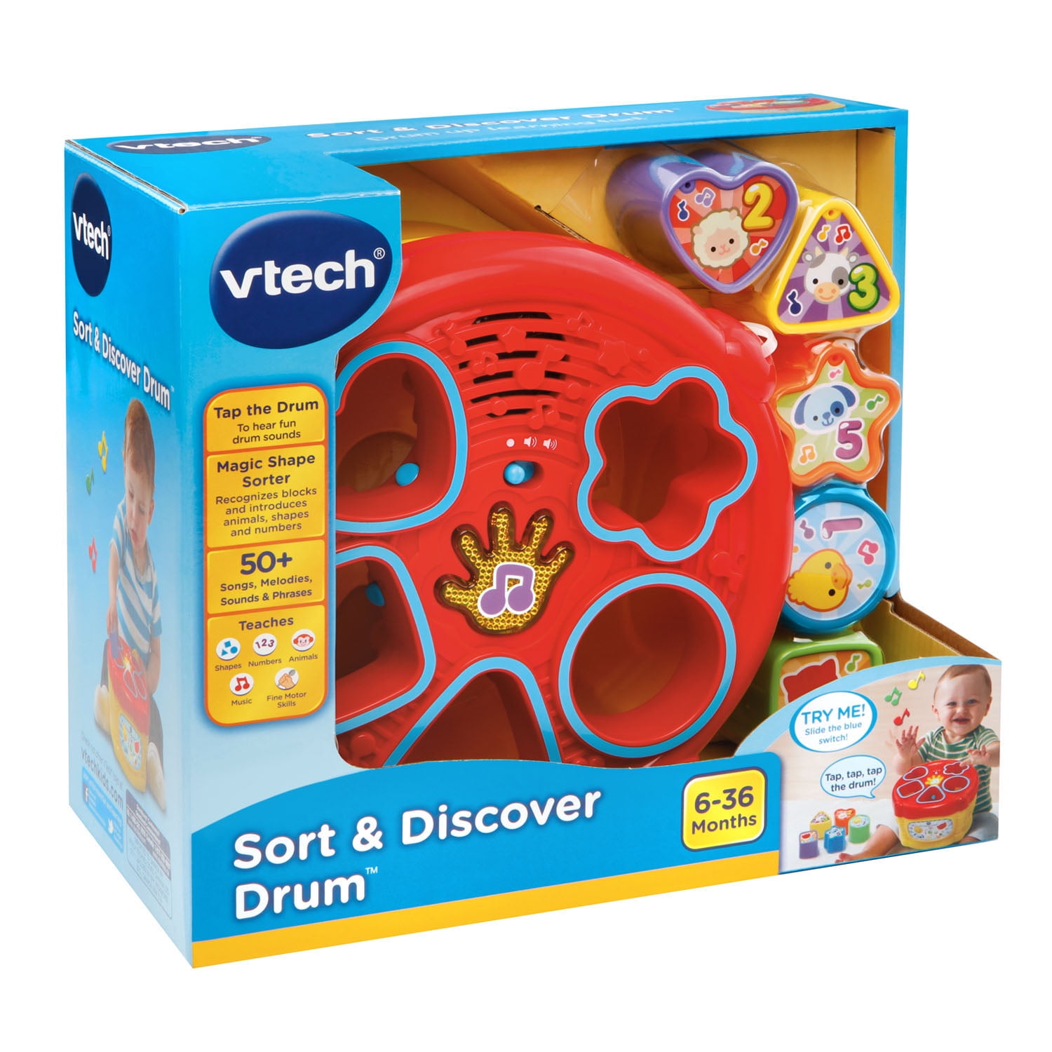 VTech Baby Sort and Discover Drum A6 for sale online 