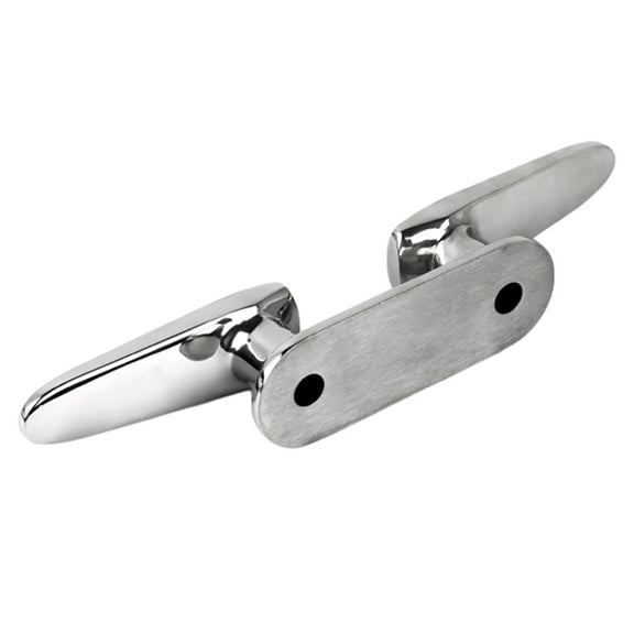 AMLESO Boat Cleat Marine Dock Cleat 10 inch Decorative Mooring Dock Cleat Accessories Stainless Steel for Yacht Kayak