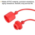 thumbnail image 4 of Unique Bargains 1' ID PVC Male Female Hydraulic Quick Coupling Dust Cap and Plug Kit, Red 2Set, 4 of 5