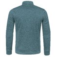 thumbnail image 6 of Mens Zip Up Sweatshirt Without Hood Fall Fashion Jackets Zipper Mock Neck Coat Casual Long Sleeve Top With Pockets, L, 6 of 7