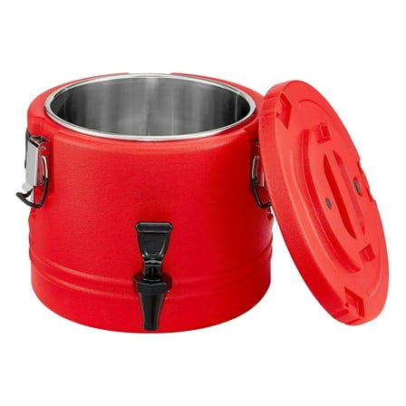 8L Insulated Beverage Dispenser - Hot & Cold Drink Jug, Stainless Steel Cooler