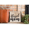 thumbnail image 3 of Blessed Mom Caramel Cream Floral 12 x 12 Wood Wall Sign Plaque, 3 of 4
