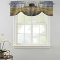 thumbnail image 2 of Tie Up Valances for Windows, Spring Floral Adjustable Valance Curtains Window Treatment for Living Room, Modern Oil Painting Summer Botanical Pastoral Rod Pocket Kitchen Curtains & Drapes 60x18 Inch, 2 of 9