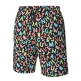 thumbnail image 4 of Fotbe Alphabet Trajes de Baño Estampados para Hombre, Shorts de Verano de Secado Rápido, Ropa de Playa, Bañadores-Large, 4 of 6