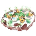 thumbnail image 1 of Bunblic 4x 55pcs Ferme Animaux Clôture Jouets Clôture Simulation Volaille Modèle Jouet pour Enfant, 1 of 8