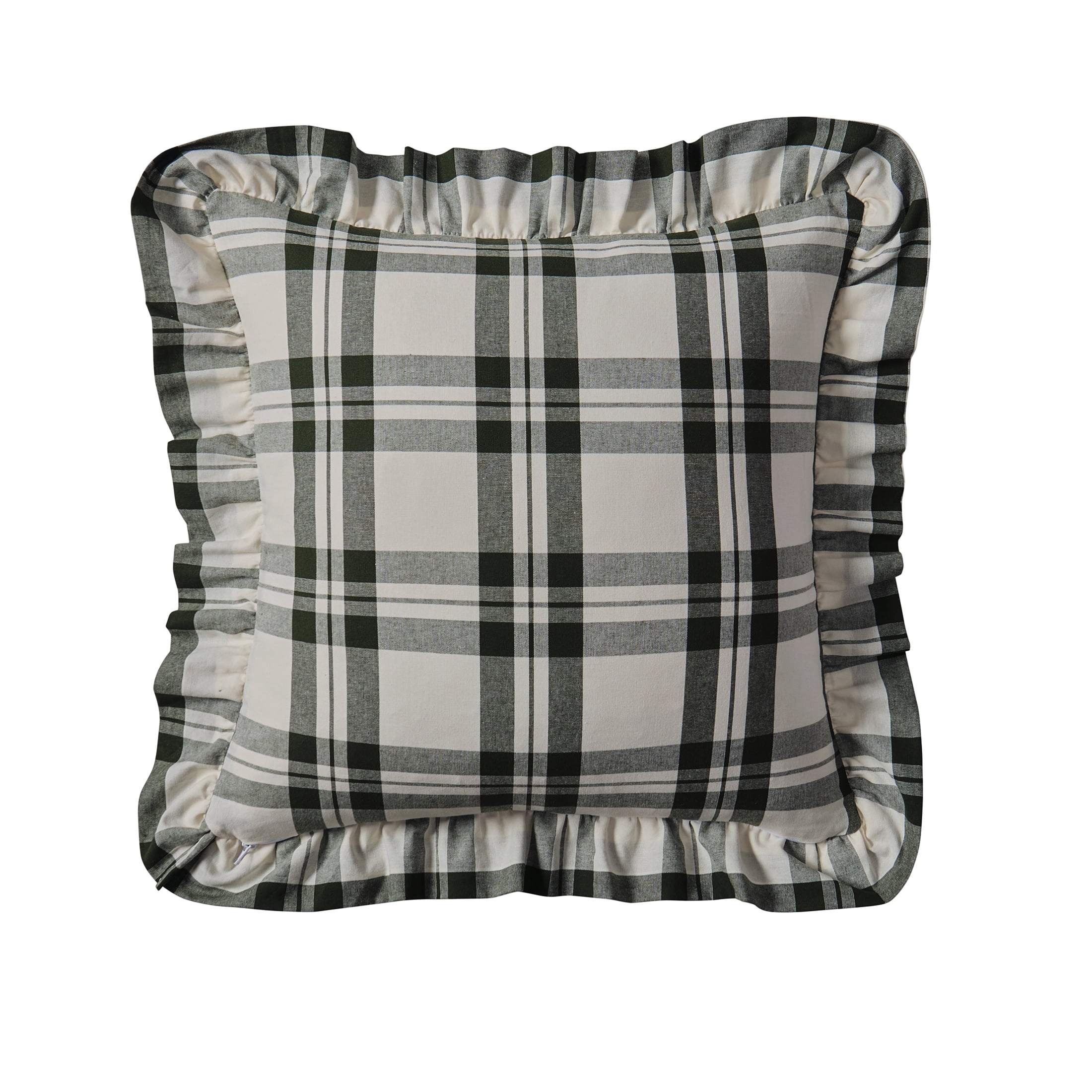 My Texas House 18" x 18" Jane Green Plaid Decorative Pillow Cover