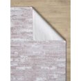 thumbnail image 6 of Woven Area Rug, 5' x 8' Area Rugs with Rubber Antislip Back, Soft Floor Carpet for Living Room Bedroom Office, Machine Washable Rugs, Pink, 6 of 7