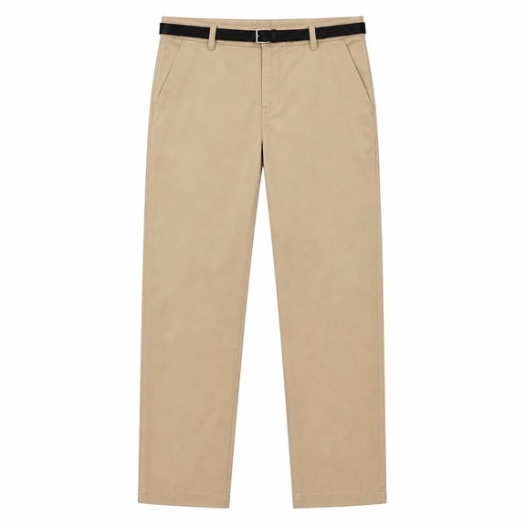 Pantalón George para Dama, con Cinturón Beige Talla M
