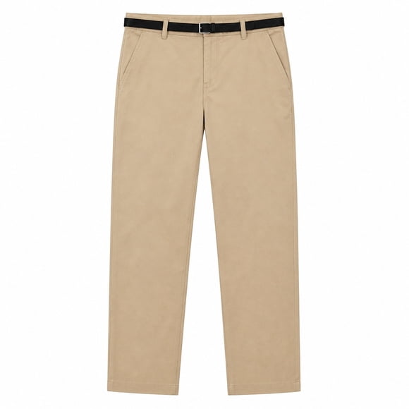 Pantalón George para Dama, con Cinturón Beige Talla M