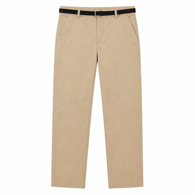 Pantalón George para Dama, con Cinturón Beige Talla M