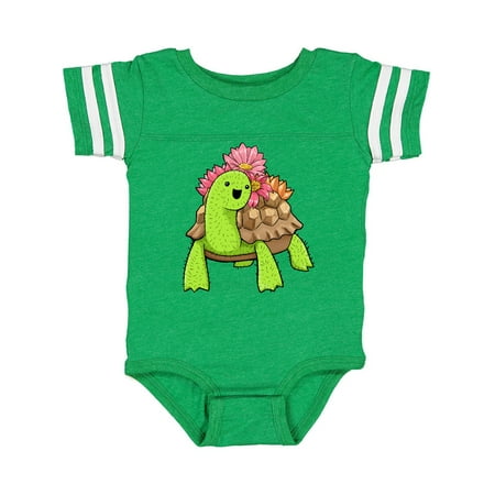 

Inktastic Cactoise- Cactus Turtle with flowers Gift Baby Boy or Baby Girl Bodysuit