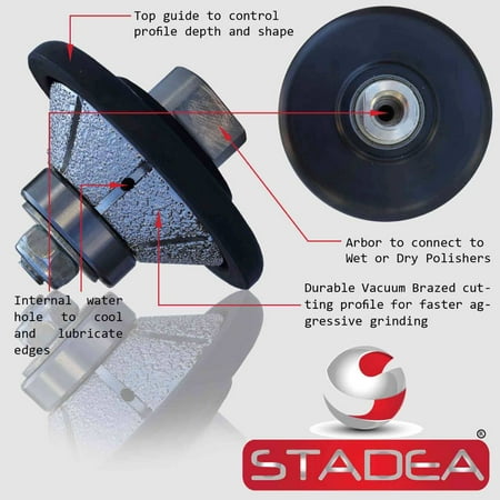 Stadea Diamond Profile Wheel / Profile Grinding Wheel 45 degree / Bevel 15 MM 9/16