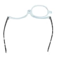 thumbnail image 4 of Gafas de lectura de una sola lente, lentes de aumento conmutables, gafas de maquillaje para ojos para personas mayores, marco azul claro +4,00, 4 of 12