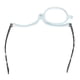 thumbnail image 4 of Gafas de lectura de una sola lente, lentes de aumento conmutables, gafas de maquillaje para ojos para personas mayores, marco azul claro +4,00, 4 of 12